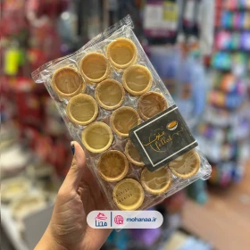 نان تارت شیرین طرح گرد فلوت
