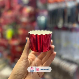 کپسول کاپ کیک لیزری قرمز 25 عددی