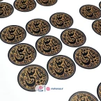 لیبل کاغذی گرد قطر 4 سانت طرح یا علی