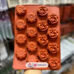 قالب سیلیکونی حلوایی رز و آفتابگردان