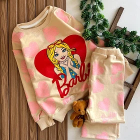 بلوز شلوار باربی قلبی 