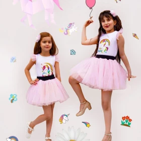 تاپ و دامن طوری یونیکورن 