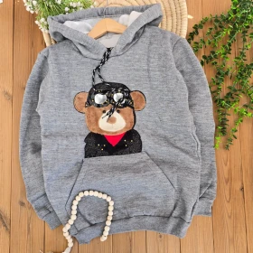 هودی تک خرس عینکی داخل کرکی-جستینو