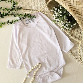 زیردکمه دار آستین بلند تکرنگ سفید -جستینو