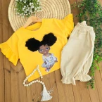 کراپ شلوارک دختر سیاه پوست موفرفری 