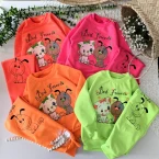 بلوز شلوار دخترونه سگ و گربه ی ملوس 