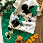 تیشرت میکی با شلوارک کتان 