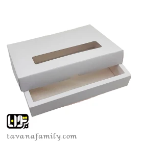 جعبه باقلوا پنجره دار (ابعاد 18*29)