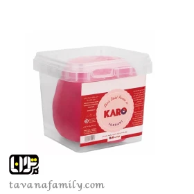 خمیر فوندانت کارو قرمز 500 گرمی-جستینو