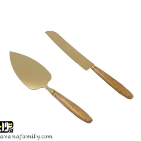 کاردک و چاقو اکلیلی طلایی-جستینو