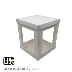 جعبه کیک دور طلقی (ابعاد 28 در 28 ارتفاع 28 سانت)