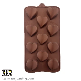 قالب سیلیکونی شکلات قلب پروانه ای-جستینو