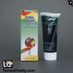 رنگ خوراکی سبز پررنگ خط زرد تیوپی