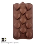 قالب سیلیکونی شکلات قلب پروانه ای