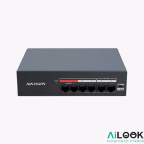 سوئیچ شبکه 4 پورت POE برند HIKVISION مدل DS-XS06-P-جستینو