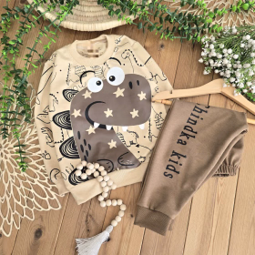 بلوز شلوار داینو دو رنگ -جستینو