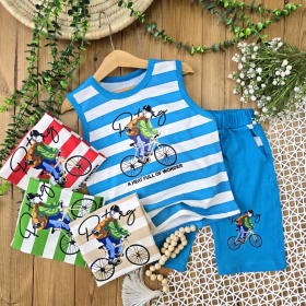 تاپ شلوارک راه راه دوچرخه -جستینو