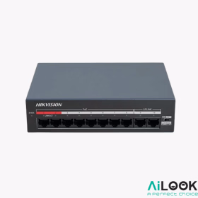 سوئیچ شبکه 8 پورت POE برند HIKVISION مدل DS-XS10-P-جستینو